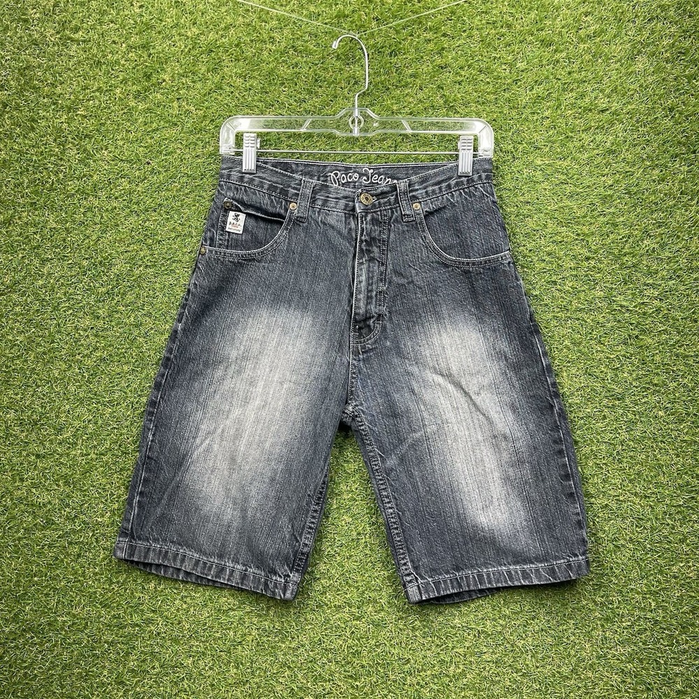 Paco Blue Jean Denim Shorts Boys 14 Casual Grunge Y2K Skater Hip Hop 26x10